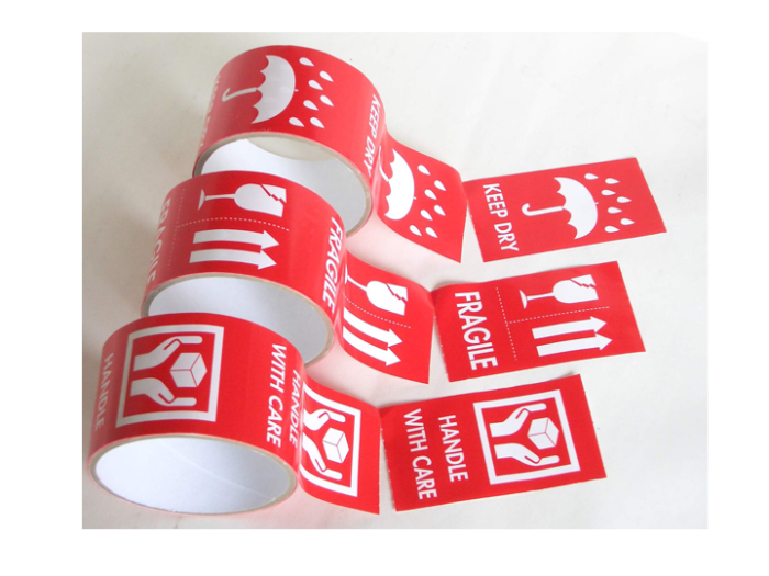 Caution / Warning used Roll Stick Printed Adhesive Tape